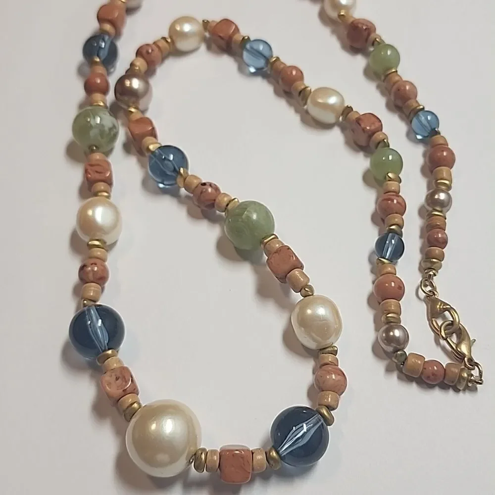 Liz Claiborne Elegant Multicolor Beaded Necklace